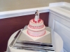 Shots of wedding cake taken by the bride and groom