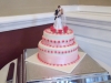 Shots of wedding cake taken by the bride and groom