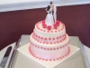 Shots of wedding cake taken by the bride and groom