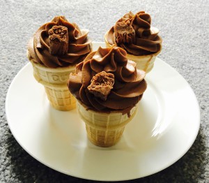 Chocolate Ice Cream Cupcakes