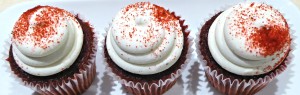 Strawberry Red Velvet Cupcakes